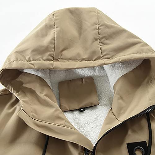Hoodies para homens Pullover de lã de lã de outono zíper de inverno quente casaco com capuz de capuz