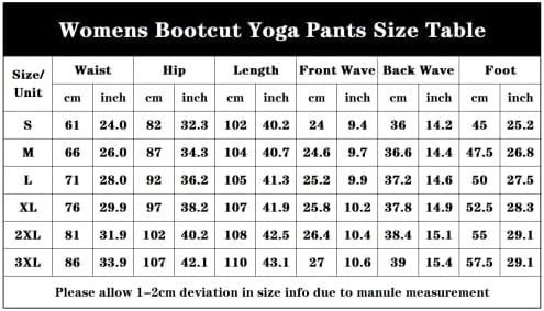 Yknktstc feminino bootleg yoga calças v crossover alta cintura flare calças de treino