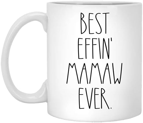 Boombear Mamaw - Melhor Effin Mamaw Ever Coffee Cavent - Mamaw Rae Dunn Style - Rae Dunn Inspirado - Caneca do Dia da Mãe - Aniversário