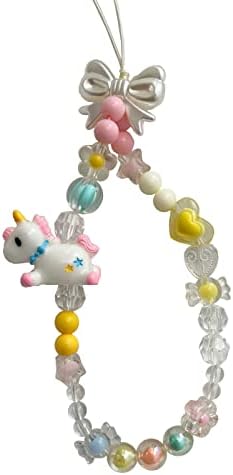 Peach Heart Bowknot Pentagrama Phone Chain Novel Telefone do cordão de moda de moda com fosco de moda cor de lanyard decoração