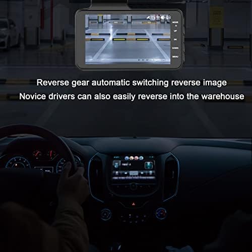 Nova versão Dash Cam, 1080p FHD DVR Carrocrendo gravador de carro de 4 polegadas de alta definição IPS Screen Dual Lens Driving