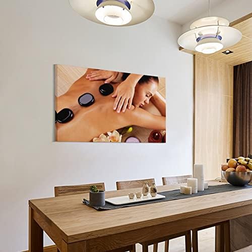 Poster de salão de beleza corporal de beleza massagem integral spa Poster Canvas Pintura Poster de arte de parede para quarto decoração da sala de estar24x36inch