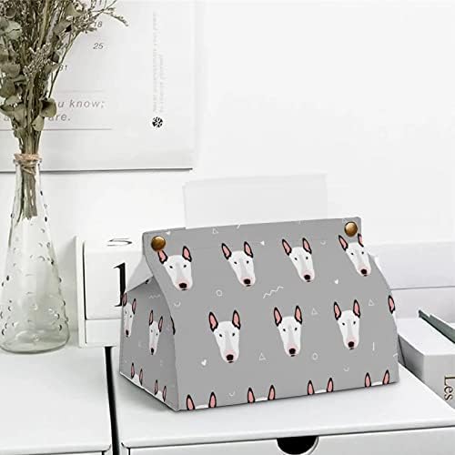 Linda Bull Terrier Tissue Box Titular Capa Saco de papel organizador de papel para guardana