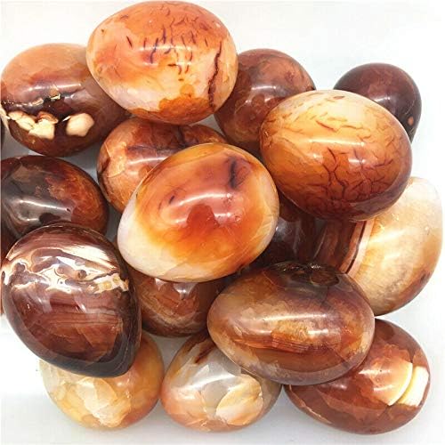 Ertiujg husong306 1pc tamanho grande natural laranja de laranja vermelha carneliana em forma de ovo em forma de ovo em