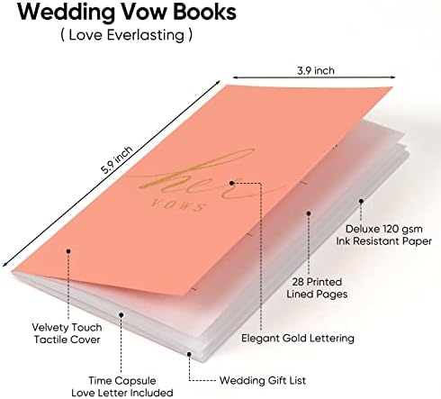 Caravelve vow Books for Wedding His and Her prome