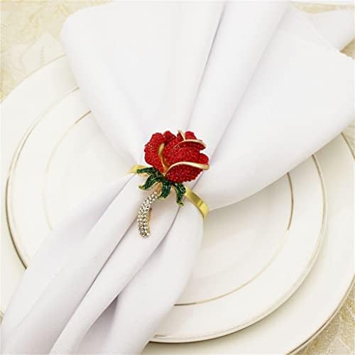 Ygqzm 30pcs Dia dos namorados Rose Flower Nablot Button Hotel Festa de casamento Ring Ring Ring