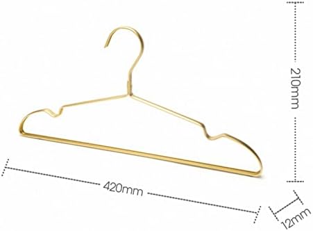 Knokr Standard Hangers, 10pcs Matte Gold Roupas Cabadurinho de alumínio Racking Rack de secagem Anti -Slip Dress Tooting Cabines Organizador de guarda -roupa