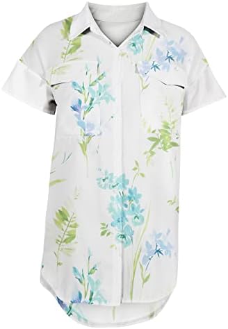 Camisetas de botão de manga curta do Hawaii