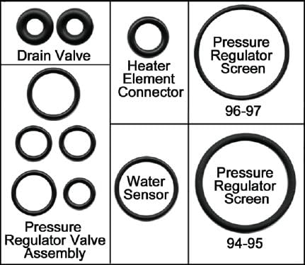 Kit de vedação da válvula de drenagem do filtro de combustível - 1994-1997 para 7.3L