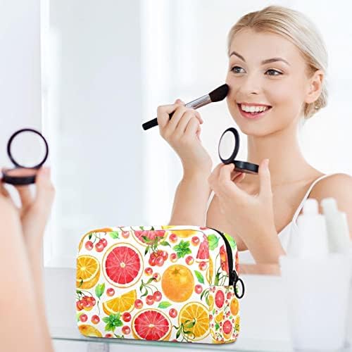 Tbouobt Gifts for Men Momen Sacos de maquiagem bolsa de higiene pessoal Sacos de cosméticos, laranjas de toranja frutas
