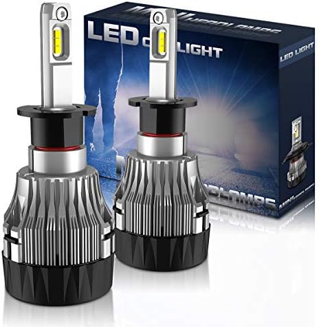 Bulbos de farol de LED tuincyn H3, 10000lm 60W de alto brilho xenônio Kit de conversão de farol branco conjunto 6500k