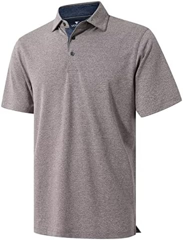 Camisas de pólo masculinas do veboon masculino de algodão curto