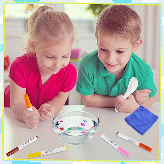 Canetas de pintura aquática mágicas irwpitw para crianças, 12 cores magia de desenho de caneta, crianças criam desenhos