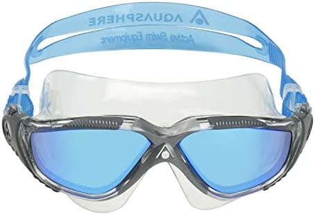 Óculos de natação unissex adultos aquasphere Vista, visão livre de distorção, anti nevoeiro e lente anti -scratch