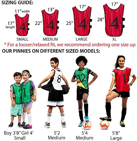 Pinnies de esportes de LVL10 - Ceninhas de coletes de prática numerada reversível para futebol, scrimmages de basquete - adultos crianças