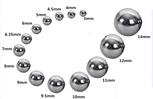 Bola de aço inoxidável de alta precisão de 10pcs para bolas de rolamento parafuso de bola de porca 9,8mm 9,85mm 9,9mm 9,91mm 9,96mm