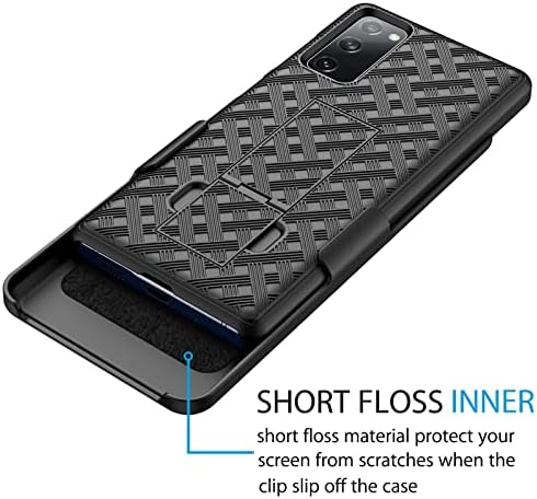 Case Galaxy S20 Fe 5G, clipe do coldre de fã do Galaxy S20, tekcoo [tstraw] hard shell [kickstand] clipe de correia