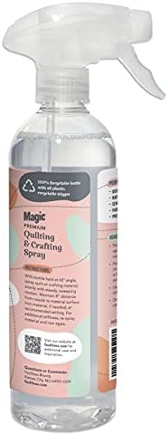 Magic Premium Quilting & Crafting Spray Garmand - Spray de tecido para corte, vinculação e costura - melhor spray de prensa para acolchoar costuras e rugas - spray de rugas 2 pacote