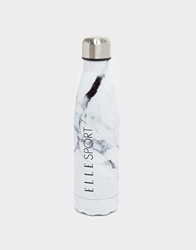 Garrafa de água em aço inoxidável de mármore Elle, 16 onças, bebida esportiva para bebida