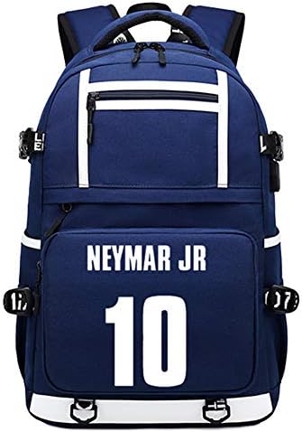A estrela do jogador de futebol da loja Shangying Neymar Jr Multifunction Luminous Backpack Fãs de futebol casual de futebol laptop Daypack