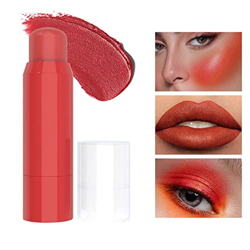 Corretivo de mel 3in1 blushs batom olho sombra universal maquiagem stick 6 color pó blusher batom sombe slower universal