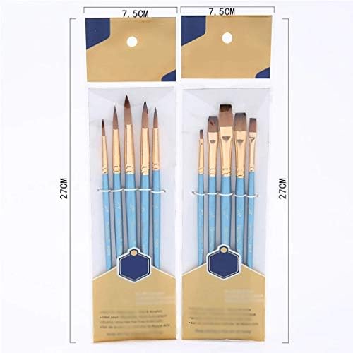 Jydqm maçaneta de madeira desenho pintura pincel conjunto de pincel pérola azul multifuncional suprimentos de nylon cabelos