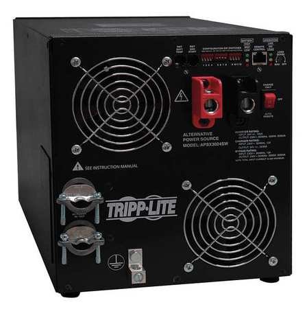 TRIPP-LITE APSX3024SW APS X SERIENTE INVERTOR/CHARGER com saída de onda senoidal pura, hardwired, 24VDC, 230V, 3000W