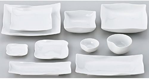 山下 工芸 Yamasita Craft 11587010 Irta Potão de porcelana branca, médio, 5,3 x 5,3 x 2,0 polegadas