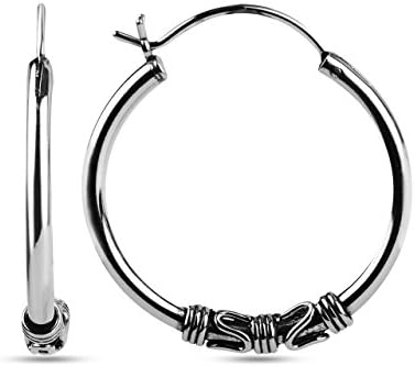 LECALLA 925 STERLING STERLING ANTIGO BALINES BRIINHOS DE PIRGUNDOS DE BALIZADORES PARA MULHERES BRIAGEM DE BALI LIGHTWUSE