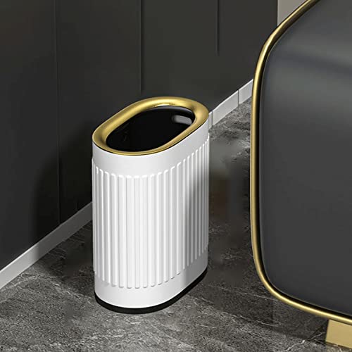 Lixo de aço inoxidável de Doyingus, lata de lixo de 1,58 galão / 6 litros, lata de lixo esbelta com balde interno, lixeira de lixo
