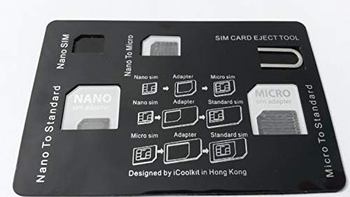 Caso do cartão de cartão SIM do estilo de cartão de crédito universal com adaptador de cartão micro nano sim com ferramenta