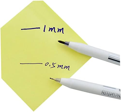 Marcador de caneta marcador de caneta marcadores de ponta cirúrgica caneta de tatuagem com réguas de papel caneta de marcador cirúrgico para a sobrancelha de piercing de tatuagem de pele 2pcs.