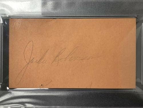 Jackie Robinson assinou o Baseball Brooklyn Dodgers MVP Hof Autograph PSA/DNA - Bolalls autografados