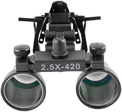 Loupos de ampliação 2,5x 420mm de lasca óptica binocular com clipe de metal