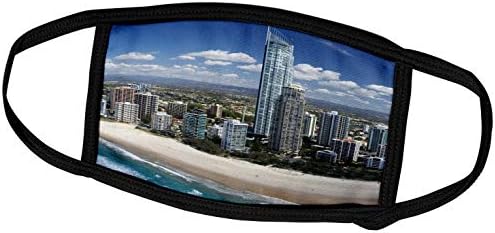 3drose Danita Delimont - City Skylines - Austrália, Queensland, Gold Coast, City Skyline -Au02 DWA5721 - David Wall - Máscaras faciais