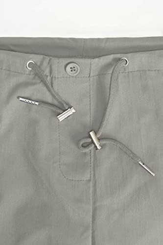 Calças de pára -quedas NHCDFA para mulheres, calças de carga Mulheres folgadas, calças folgadas de perna larga da cintura baixa