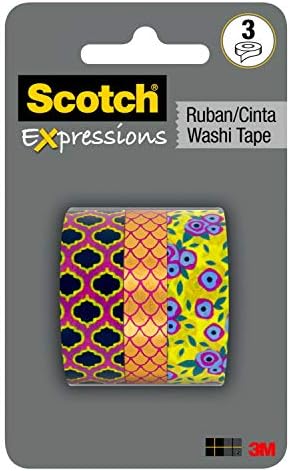 Expressões escocesas fita washi, 3 rolos/pacote