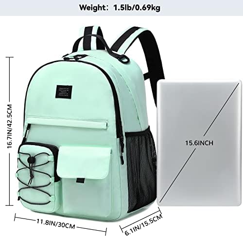 Mochila casual de Lohol para homens e mulheres, mochila elegante com compartimento de laptop de 15 polegadas para a escola,