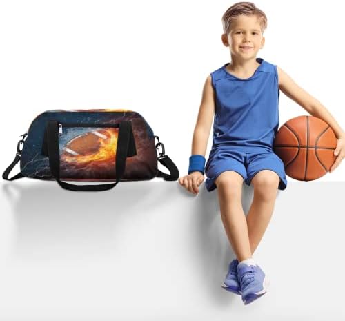 Bolsa de ginástica de futebol americano em gelo para homens, bolsa de mochila de pequenas viagens para escapadela esportiva