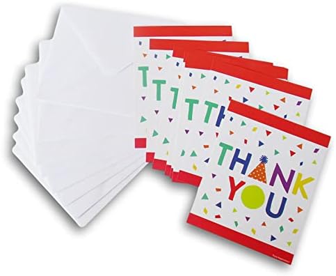 Fazendo os confetes da festa de graduação cartões de agradecimento e envelopes - 8 contagem