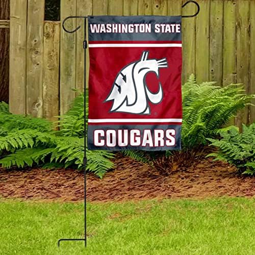 Washington State Cougars Garden Bandle and Flag Stand Holder Flagpole Conjunto