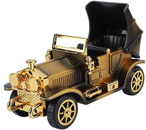 XJJZS Metal Mobile Classical Car Shape Model Music Box com Música de decoração de mesa de presente de casamento