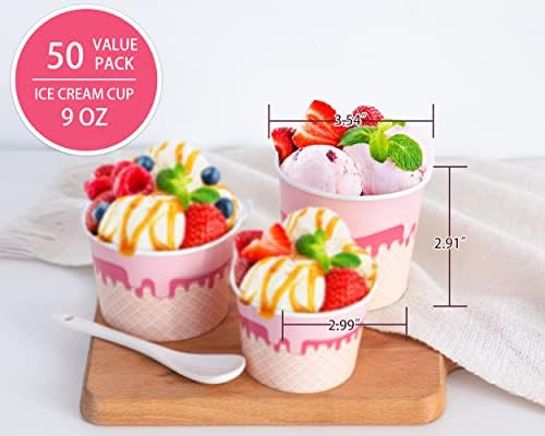 shangxi 5 oz de xícaras de sorvete -Coupa de -100, xícaras de sundae de sorvete de papel, tigelas de sobremesa, abasteces