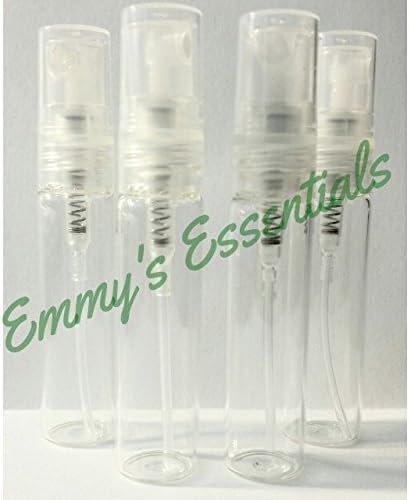 Essentials do Emmy Novo atomizador de vidro transparente vazio de 5 ml garrafas de spray de bomba para perfume, aromaterapia,