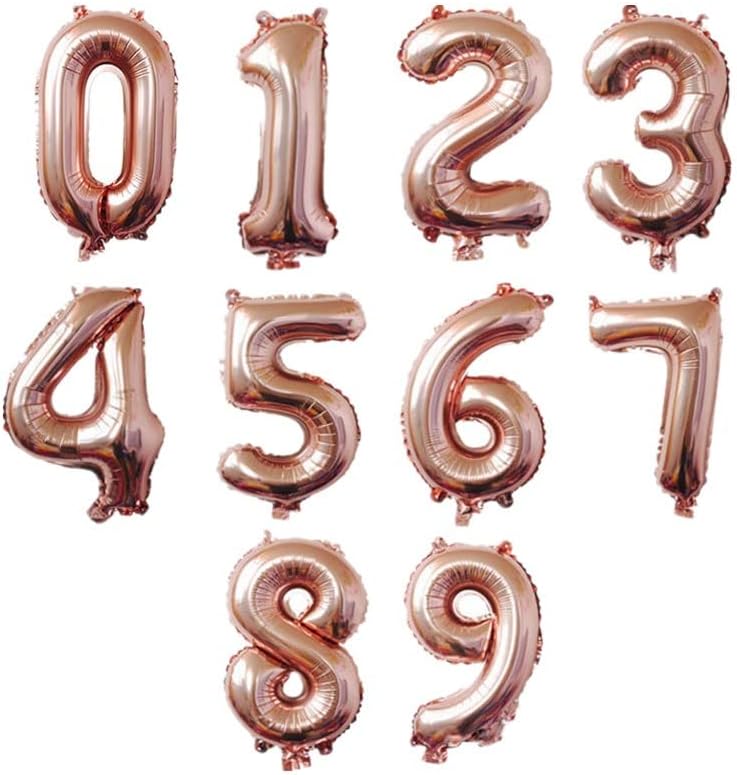 40 polegadas de ouro rosa balão jumbo dígito mylar foil helium balões para festa de aniversário celebração decoração