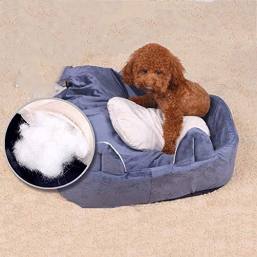 Máquina de animal de estimação de cama de cachorro mastigável cama de luxo lavável cama com almofada macia destacável para pequeno