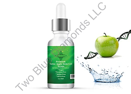 1oz de célula -tronco de maçã suíça premium com tecnologia Matrixyl 3000 e soro anti -envelhecimento de ácido hialurônico reduz as rugas e o redutor de inchaço nos olhos feito nos EUA