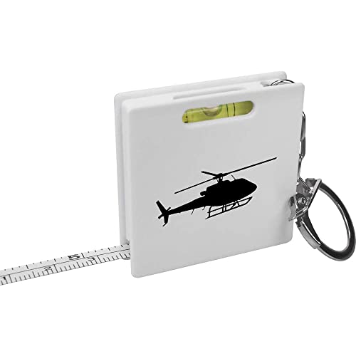 Fita de fita de chaveiro 'Helicopter Silhouette' Ferramenta de Medição/Nível de Espírito