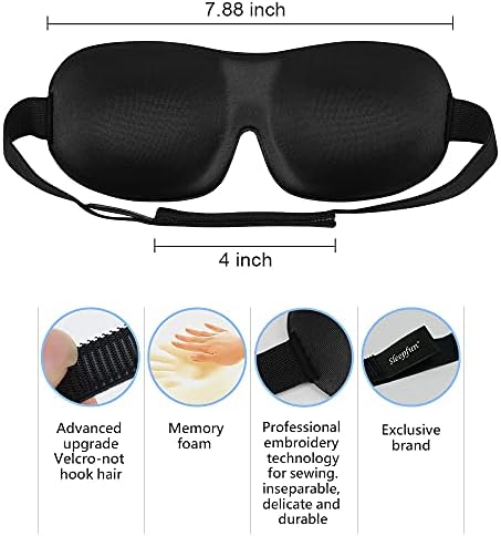 Máscara do sono ALAR invisível Alar Deep Orbit 3D Máscara ocular 3D Ultra leve e confortável máscara de dormir para viajar, cochilo, turno