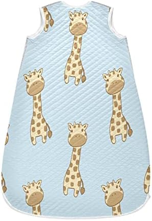 vvfelixl unissex girafa padrão saco de dormir bebê, cobertor de bebê vestível, saco de sono para crianças, terno de sono para